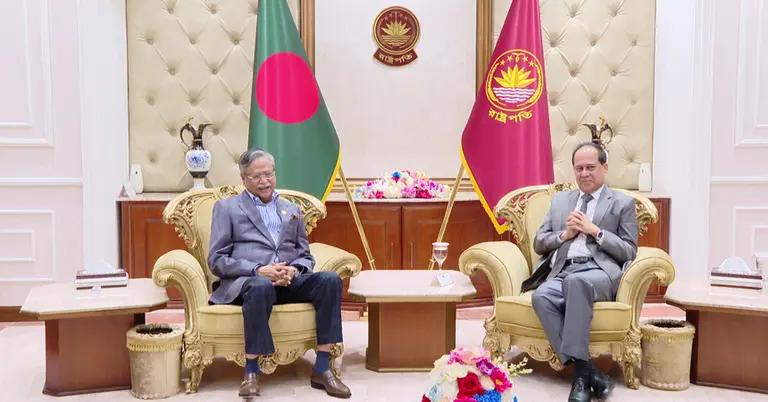 রাষ্ট্রপতি ও সিইসি কাজী হাবিবুল আউয়াল